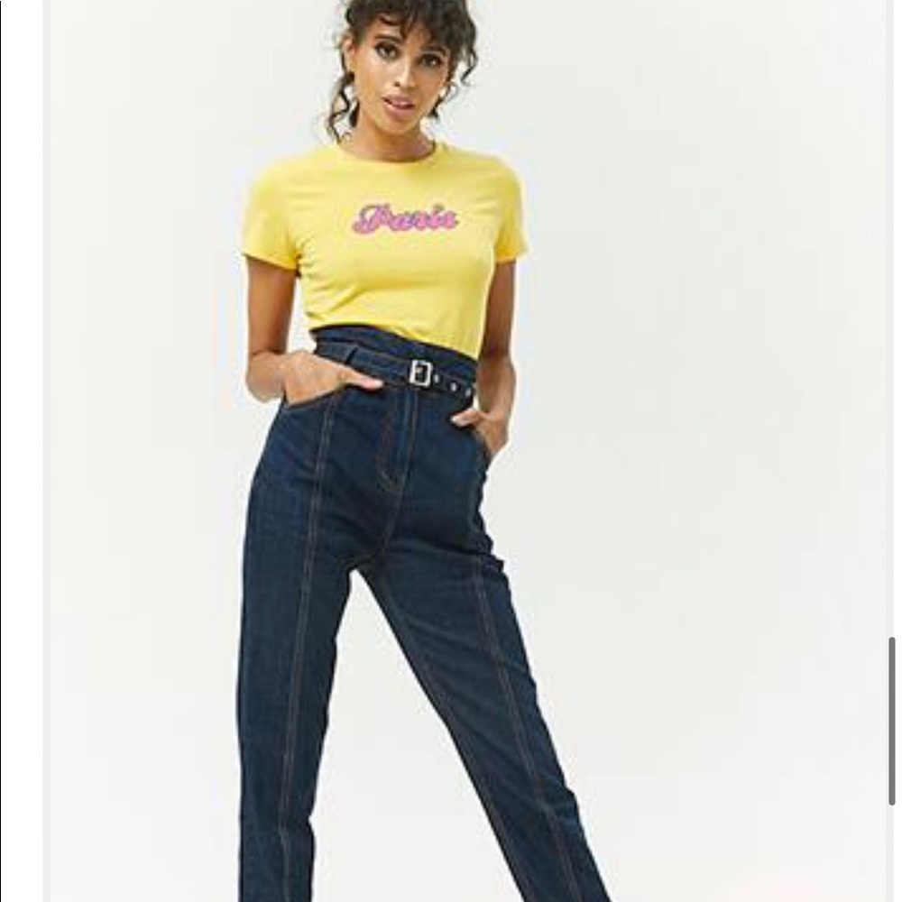 Belt 90s Denim Mom Jeans